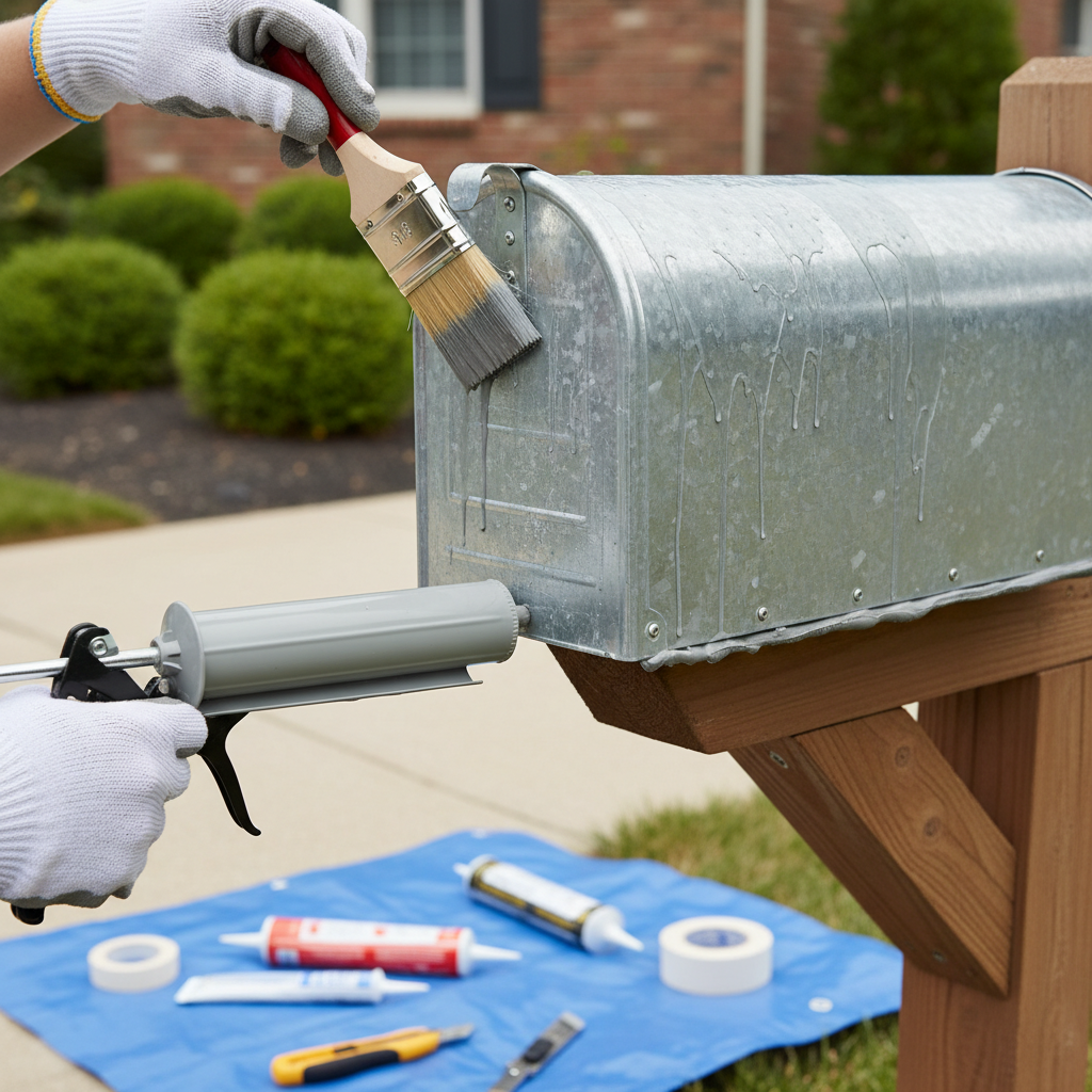 Sealing a galvanized mailbox for weather protection in Frederick, Maryland